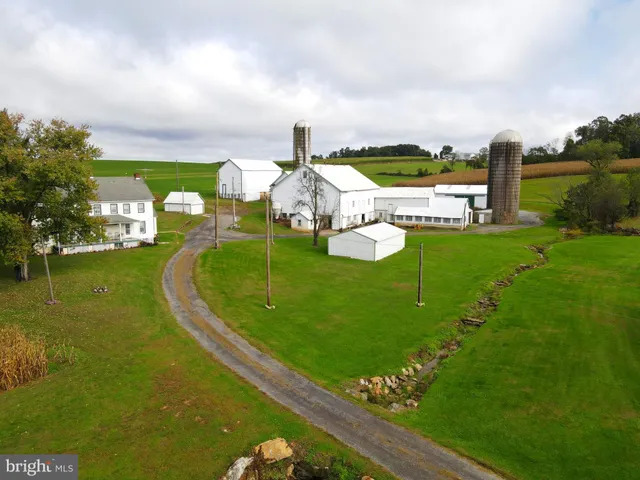 a view of a lake with a big yard
