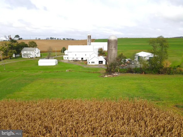 a view of a lake with a big yard