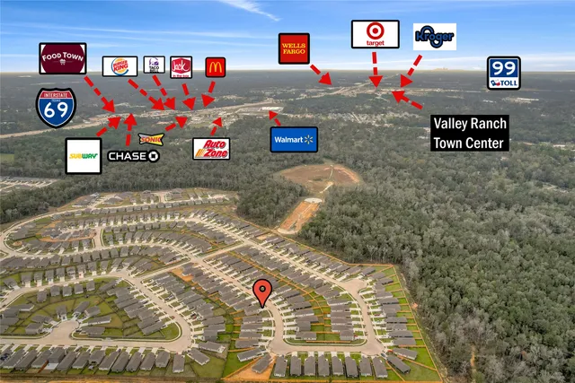 a view of outdoor space with lots of lights