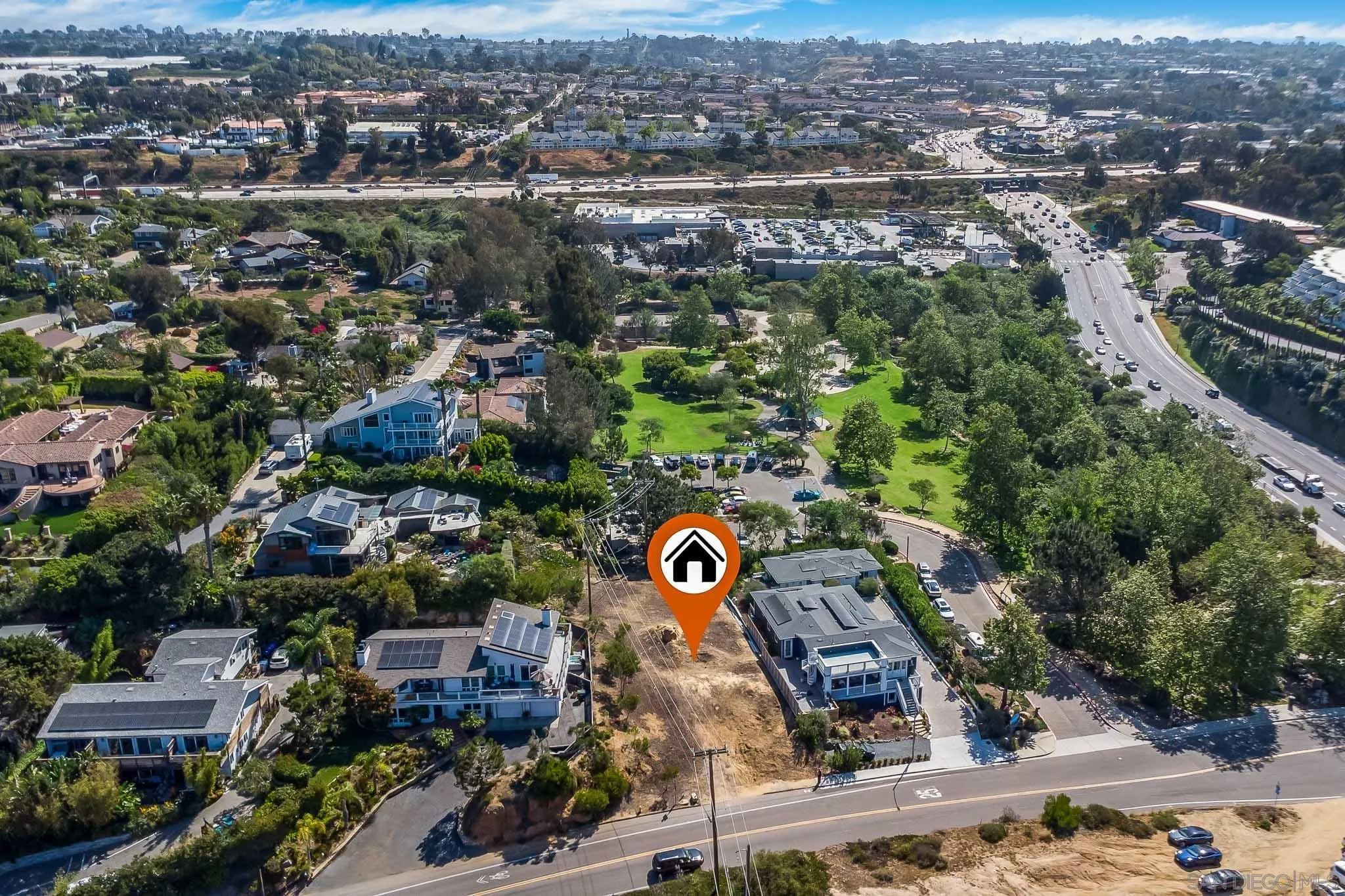 97 North Vulcan Avenue, Unit 3 Encinitas, CA 92024 - Photo 13 of 19 an aerial view of a city with lots of residential buildings