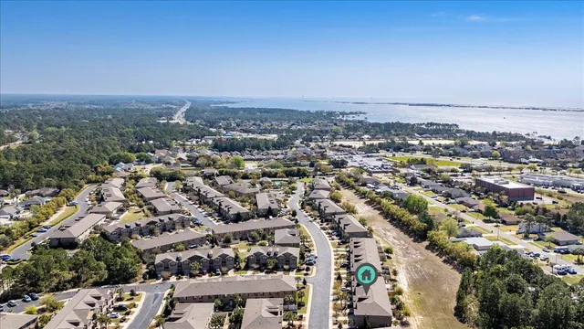 an aerial view of a city with lots of residential buildings