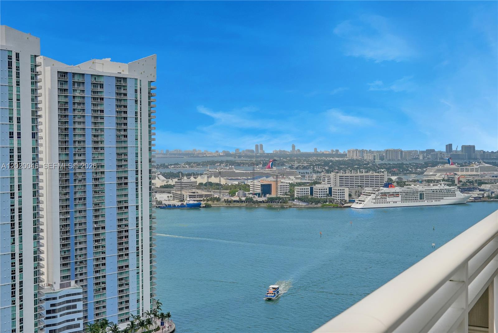 901 Brickell Key Boulevard, Unit 3204 Miami, FL 33131 - Photo 47 of 55 a view of a city with tall buildings