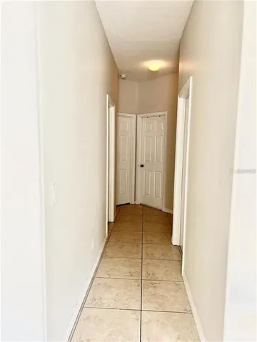 a view of livingroom with hallway