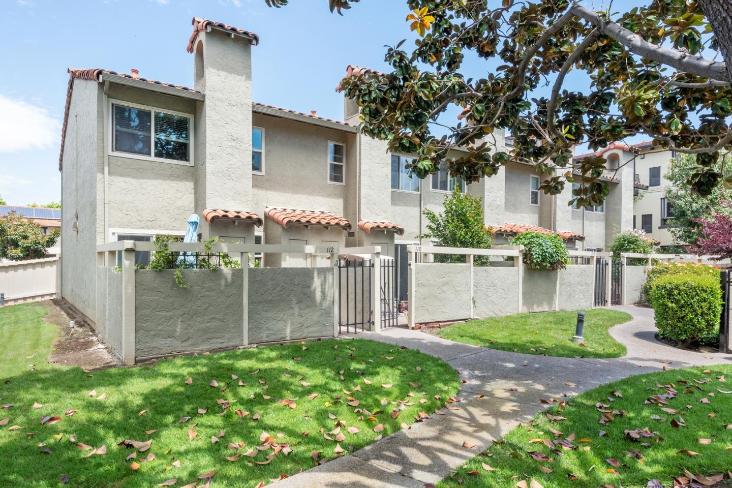 110 Salice Way Campbell, CA 95008 - Photo 14 of 14 a front view of a house with a garden and trees