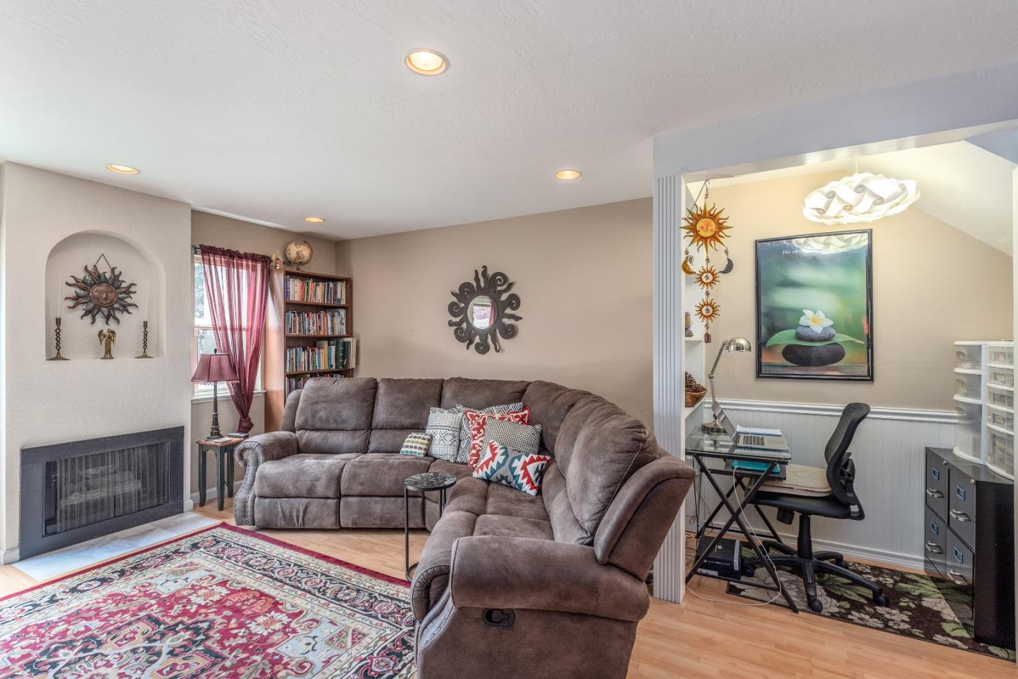 110 Salice Way Campbell, CA 95008 - Photo 3 of 14 a living room with furniture and a fireplace