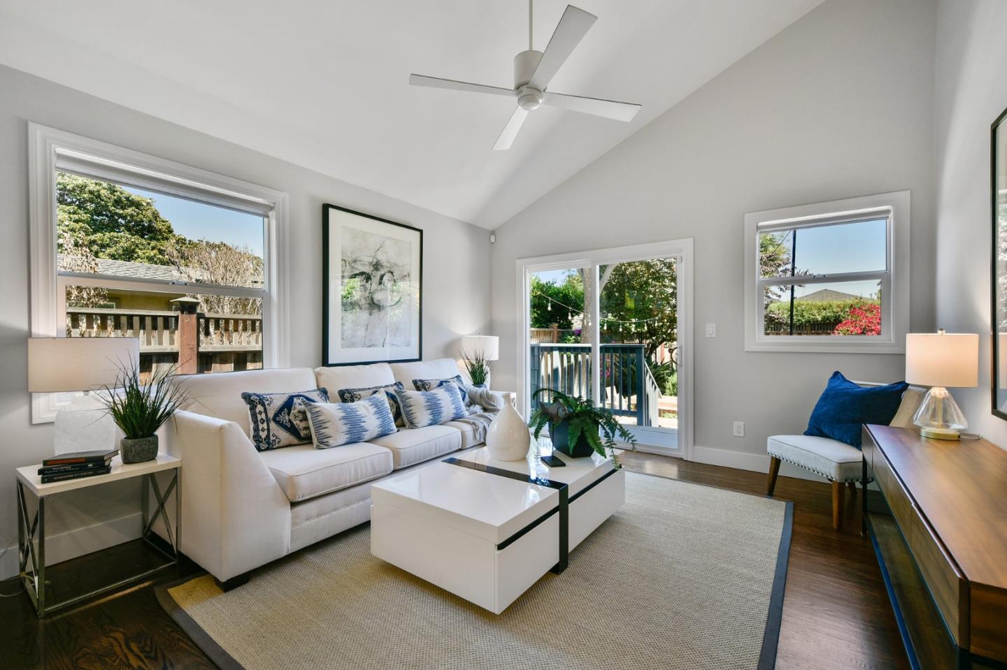 232 Bancroft Road Burlingame, CA 94010 - Photo 31 of 69 a living room with furniture and a large window