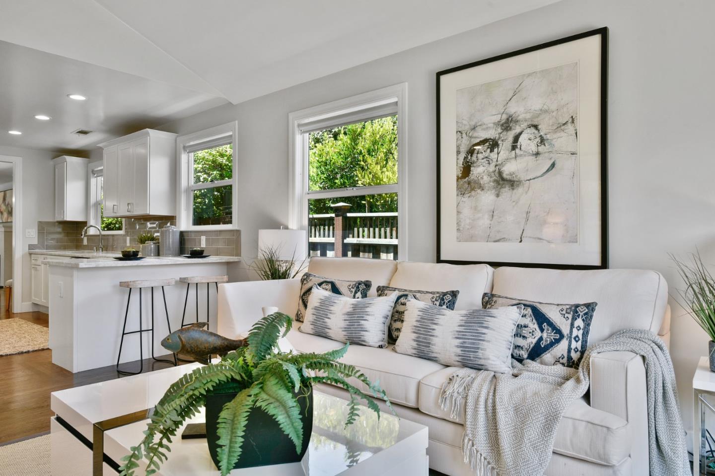 232 Bancroft Road Burlingame, CA 94010 - Photo 35 of 69 a living room with furniture and a large window