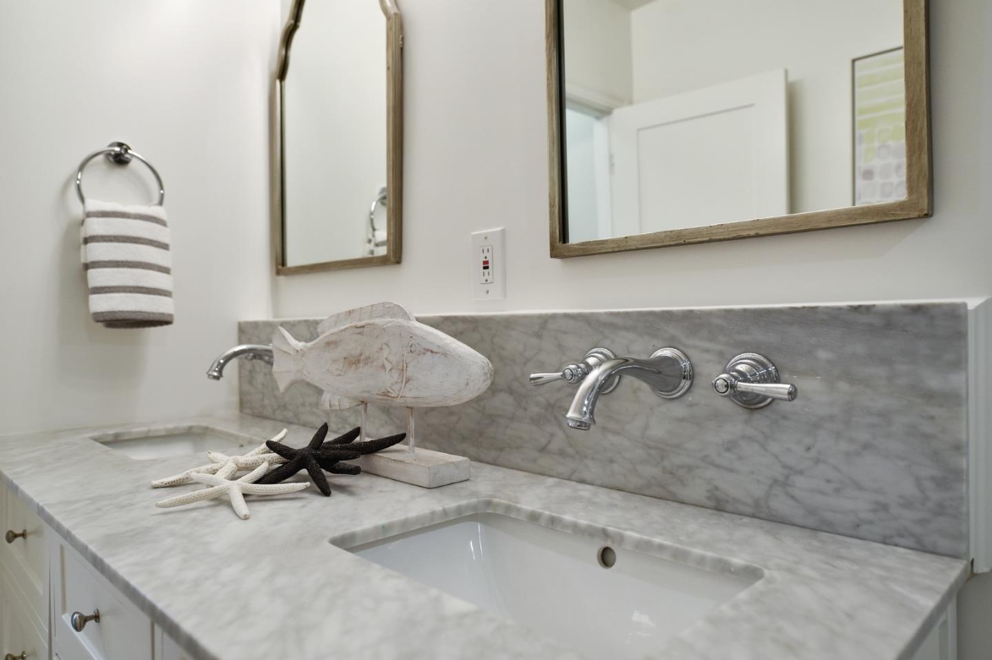 232 Bancroft Road Burlingame, CA 94010 - Photo 50 of 69 a bathroom with a sink and mirror