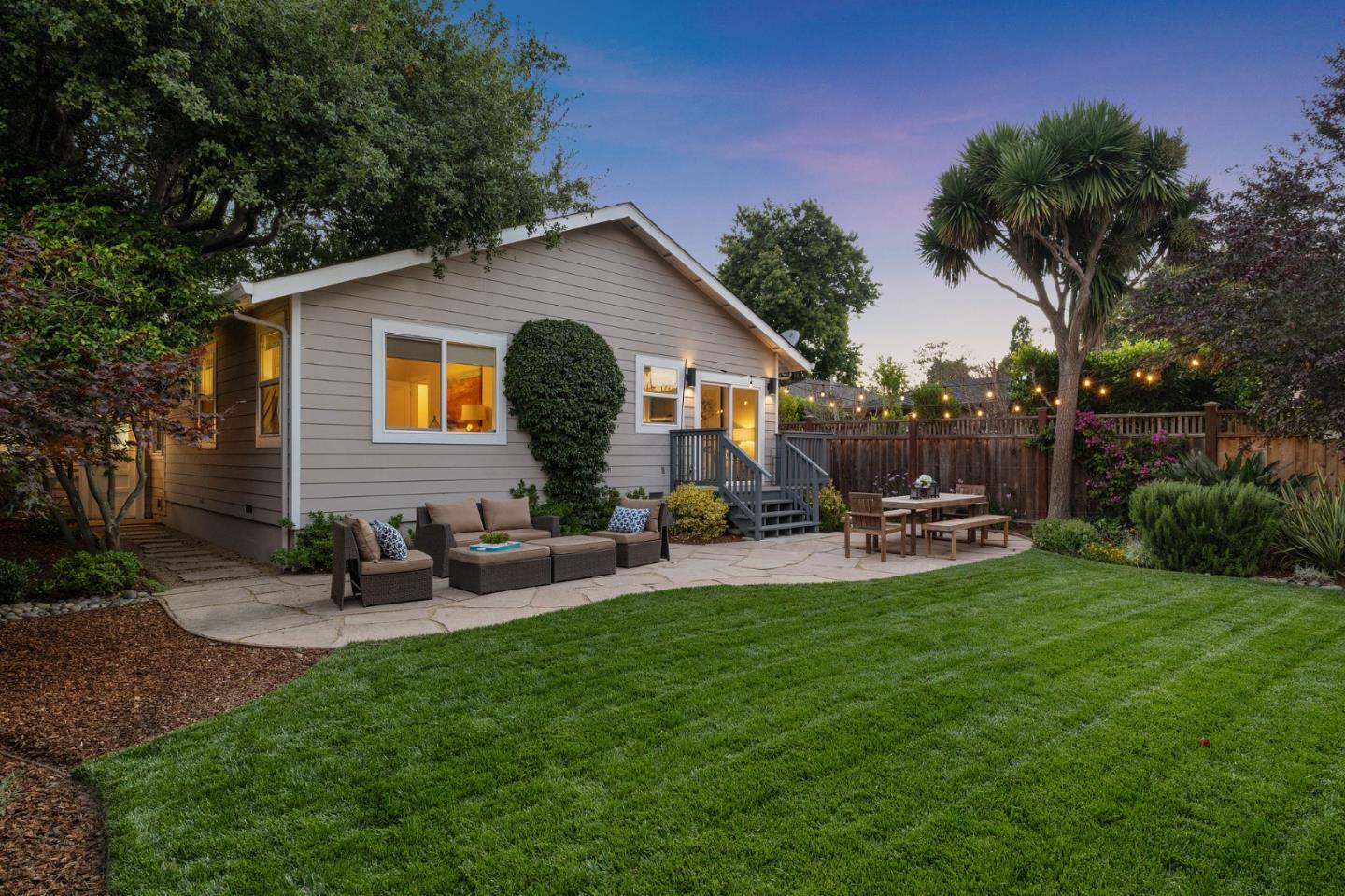 232 Bancroft Road Burlingame, CA 94010 - Photo 67 of 69 a view of a house with backyard and sitting area