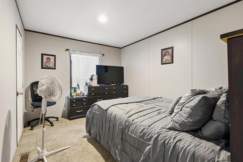 1517 Bennett Road Howe, TX 75459 - Photo 39 of 40 Bedroom with light colored carpet and crown molding