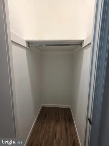 a small space with hardwood floor