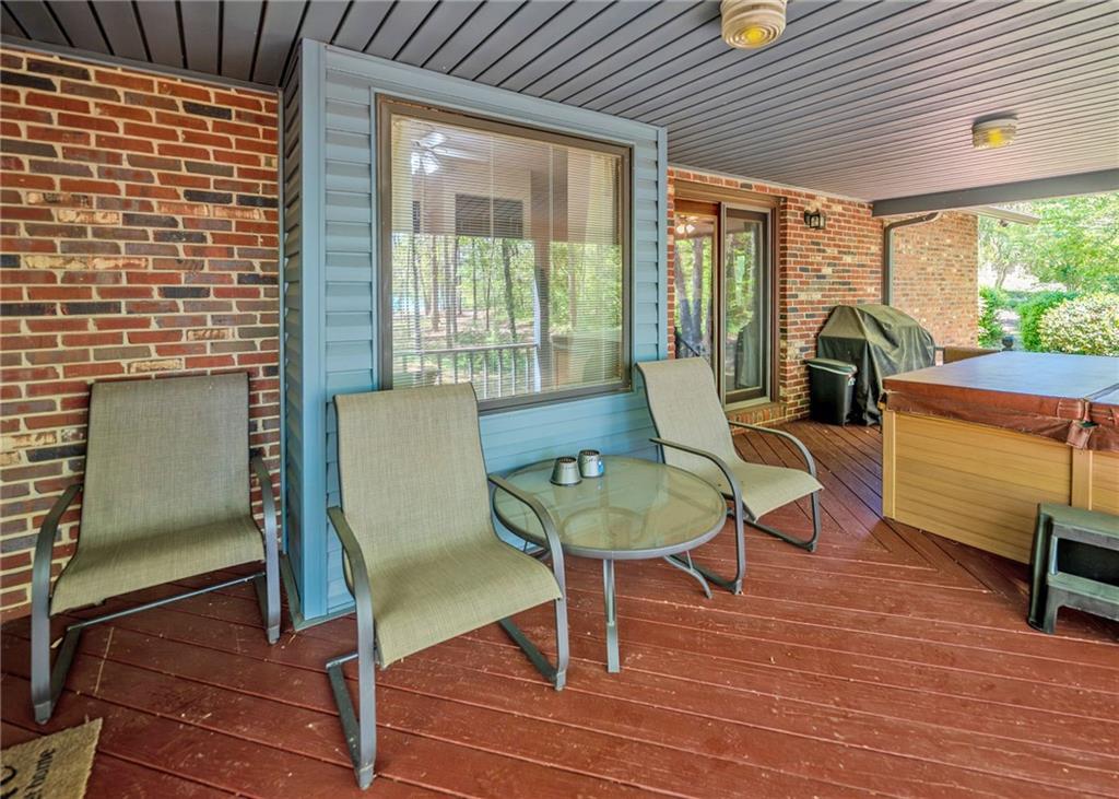 7 Old Oak Trail Hartwell, GA 30643 - Photo 45 of 59 a view of a dining room with furniture window and outside view