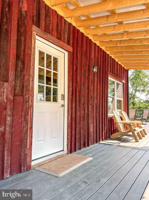 349 Lucas Road Warfordsburg, PA 17267 - Photo 41 of 59 a view of outdoor space with wooden floor and furniture