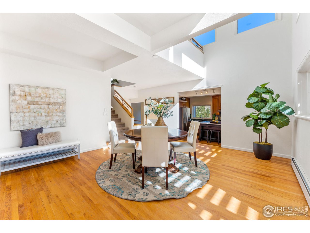 5339 Olde Stage Road Boulder, CO 80302 - Photo 7 of 40 Dining Room in the central Atrium located adjacent to the Kitchen and Sitting Deck