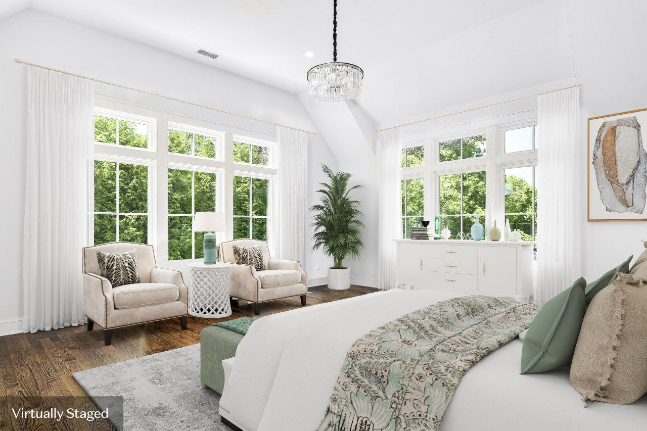 2271 Boston Post Road Darien, CT 06820 - Photo 18 of 40 a bedroom with bed and a large window