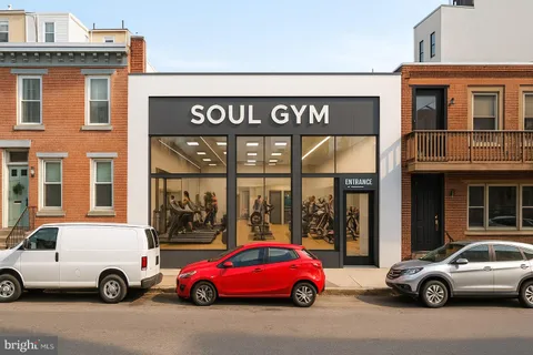 a car parked in front of a house