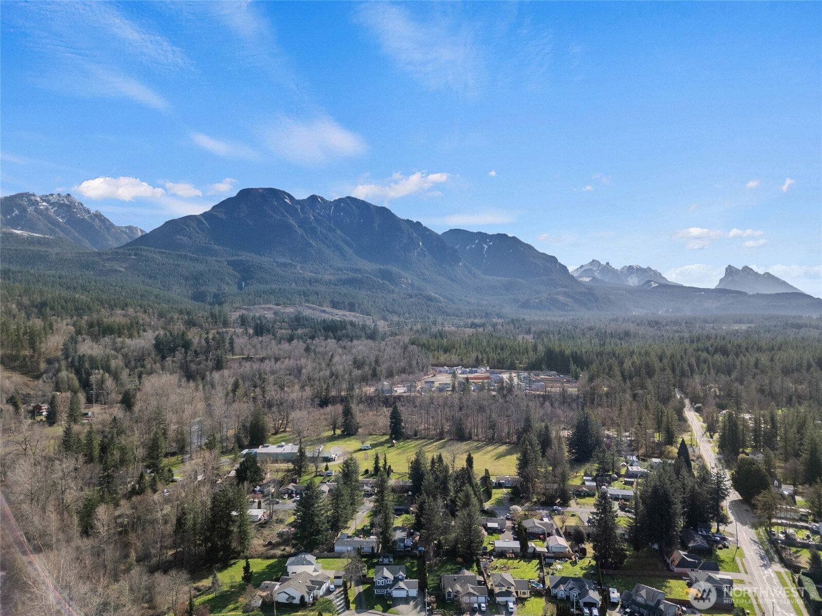 105 May Creek Road Gold Bar, WA 98251 - Photo 38 of 38 a view of a city with mountains in the background