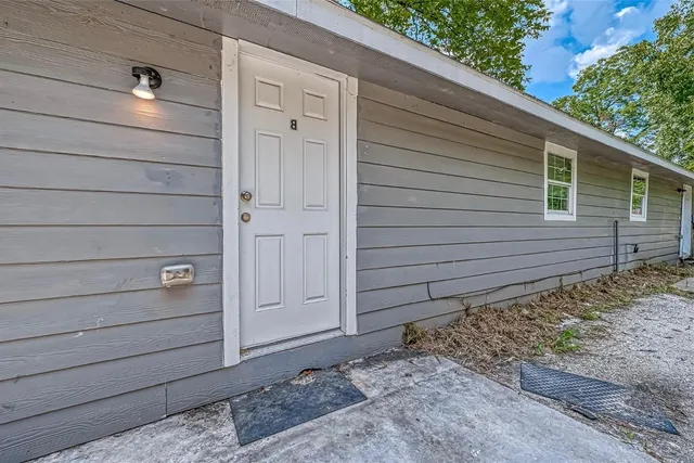 a view of front door