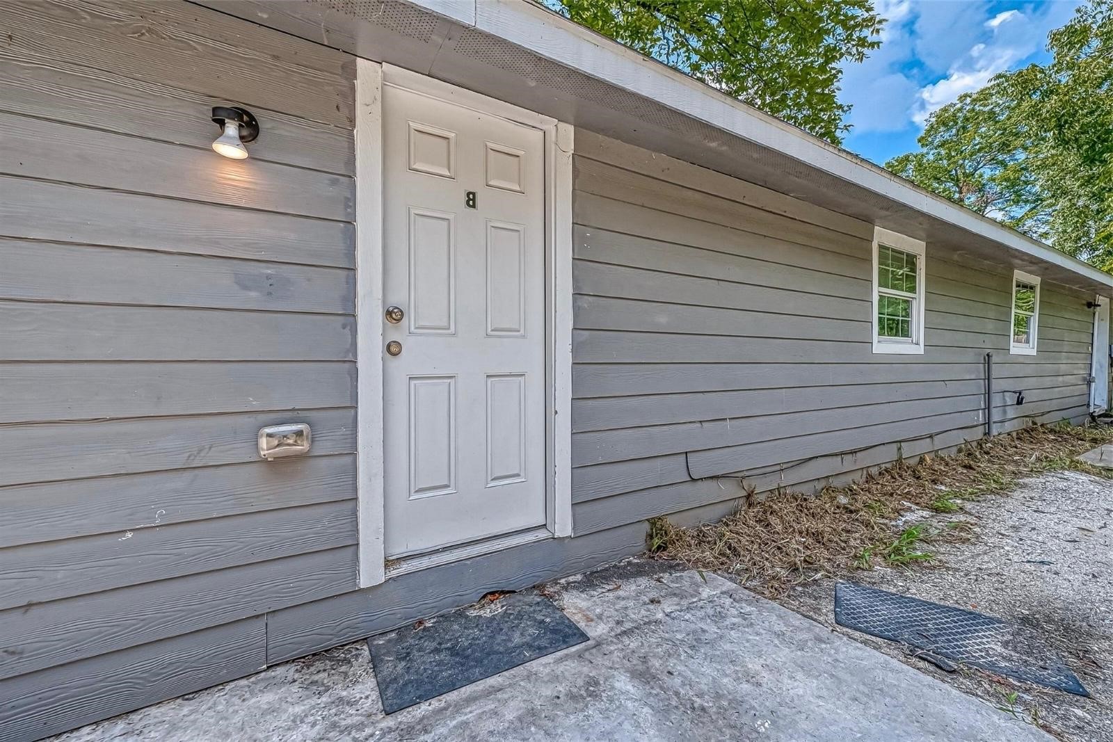 a view of front door