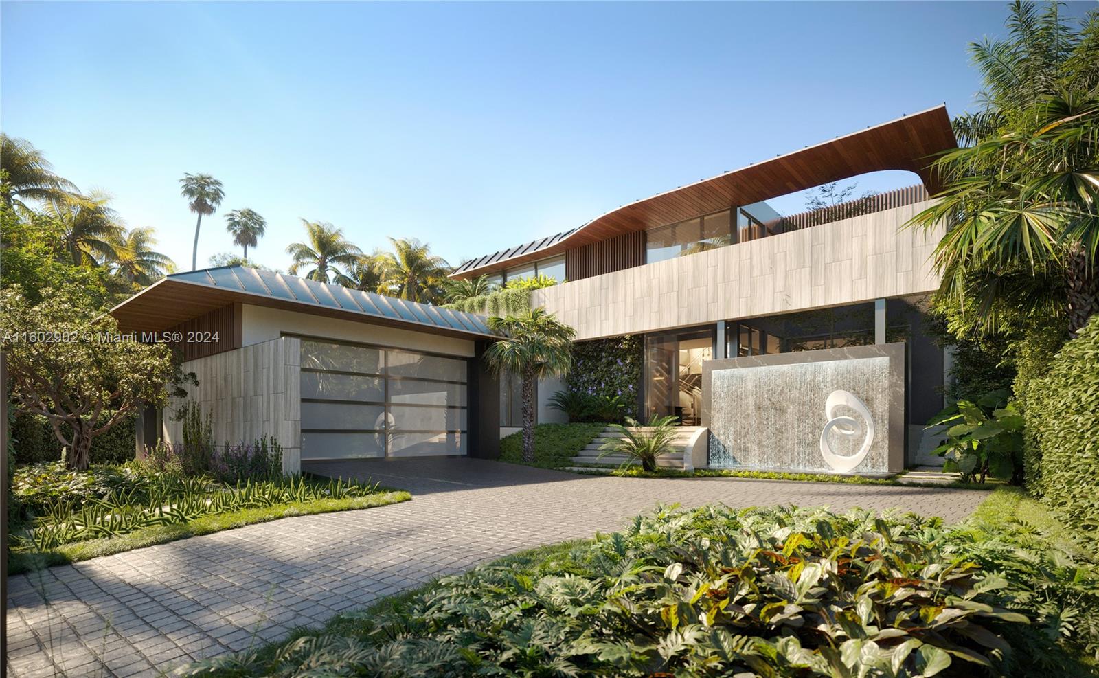 1401 22nd Street Miami Beach, FL 33140 - Photo 10 of 10 a front view of a house with a yard and garage