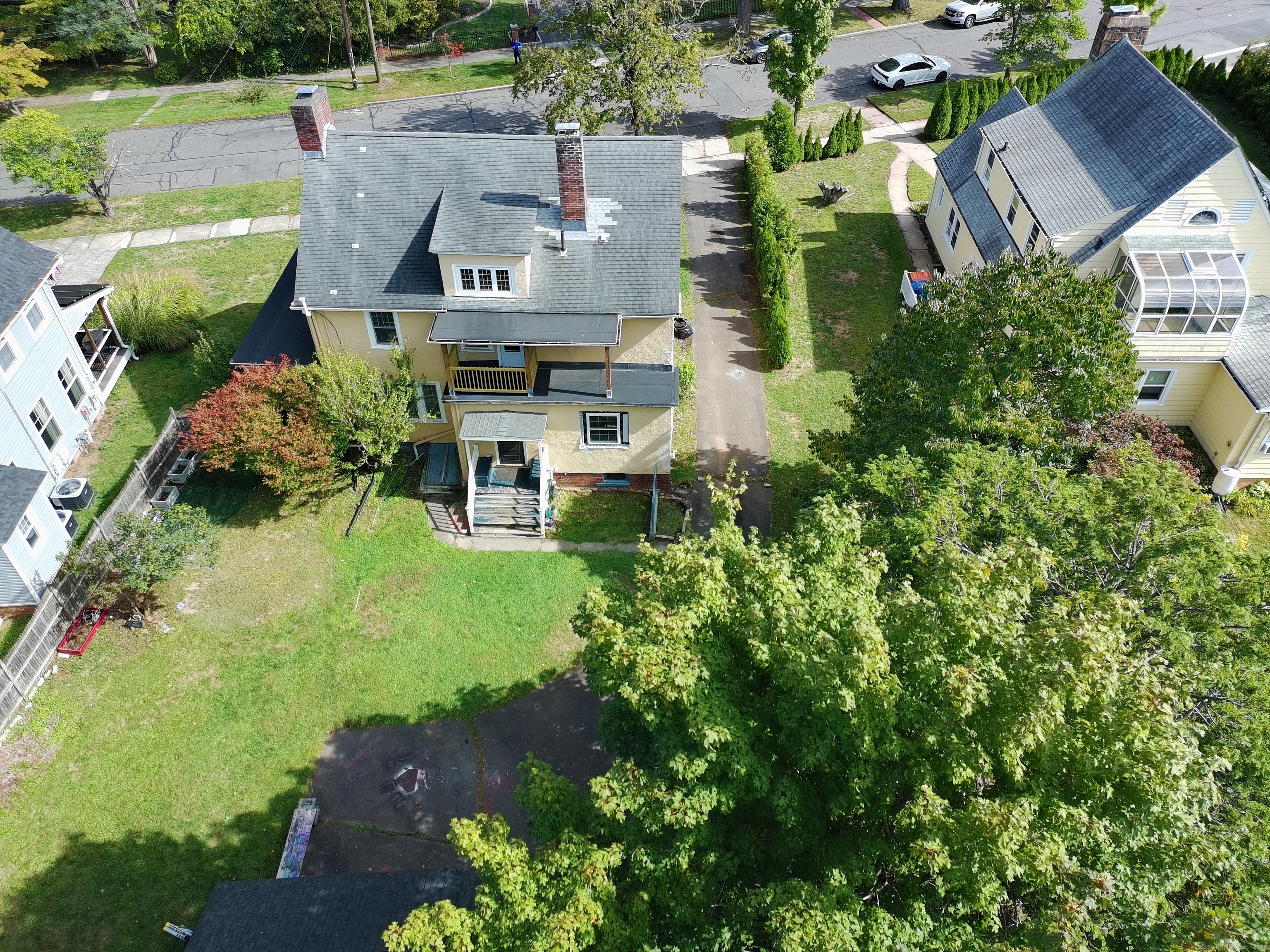 127 Lambert Avenue Meriden, CT 06451 - Photo 3 of 37 an aerial view of a house with a garden