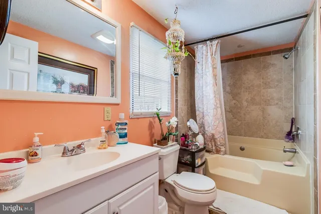 a bathroom with a sink a toilet and a bathtub