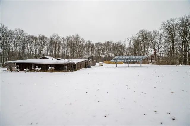 a view of outdoor space with trees