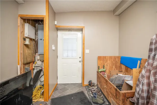 a bed room with a bed and a couch