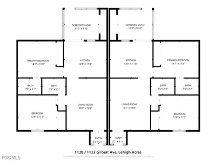 $299,000 | 1120-1122 Gilbert Avenue South, Lehigh Acres, FL 33973