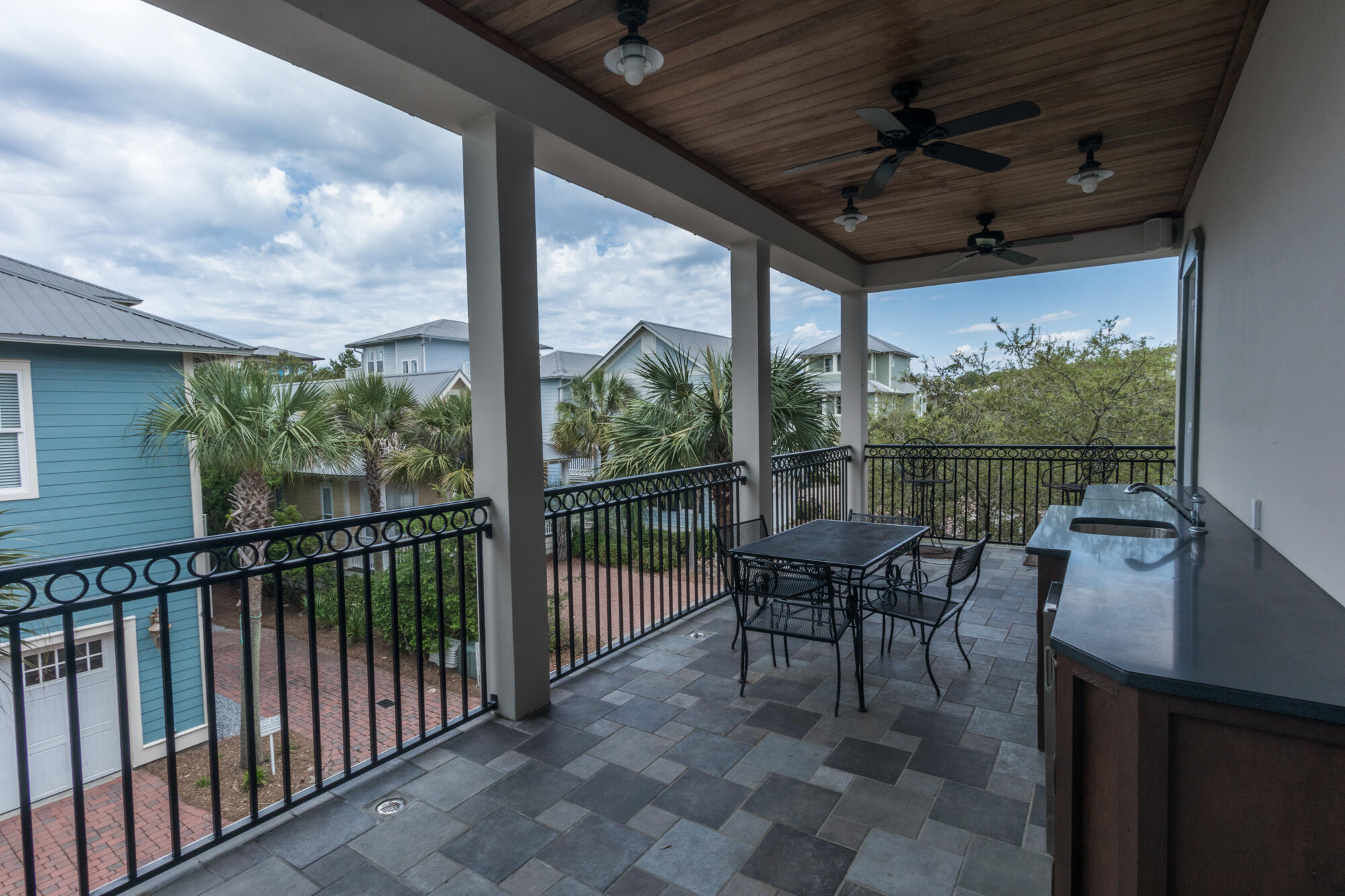 40 Lifeguard Loop East Inlet Beach, FL 32461 - Photo 42 of 48 a view of a porch with furniture and wooden floor