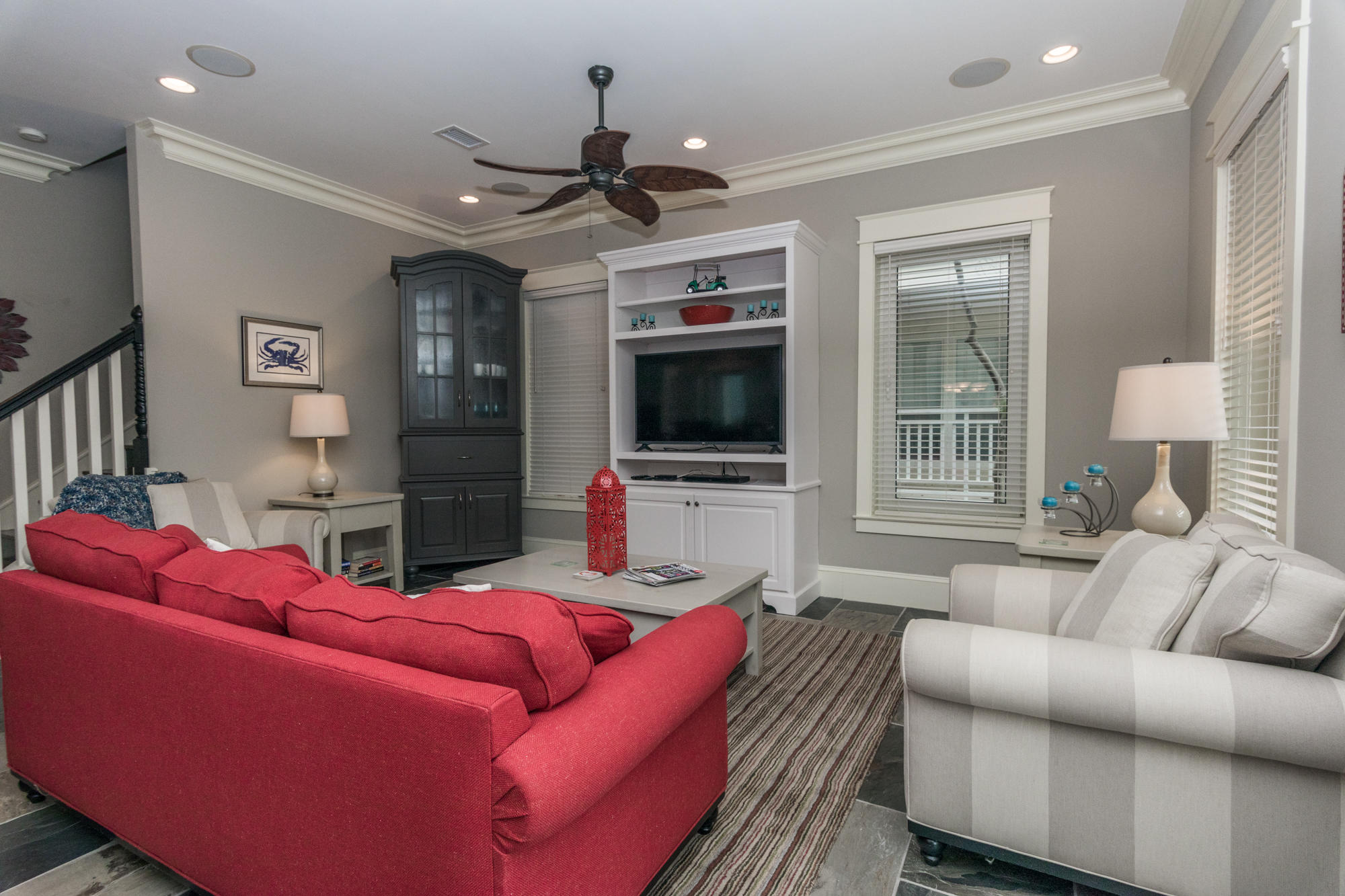 40 Lifeguard Loop East Inlet Beach, FL 32461 - Photo 7 of 48 a living room with furniture and a flat screen tv