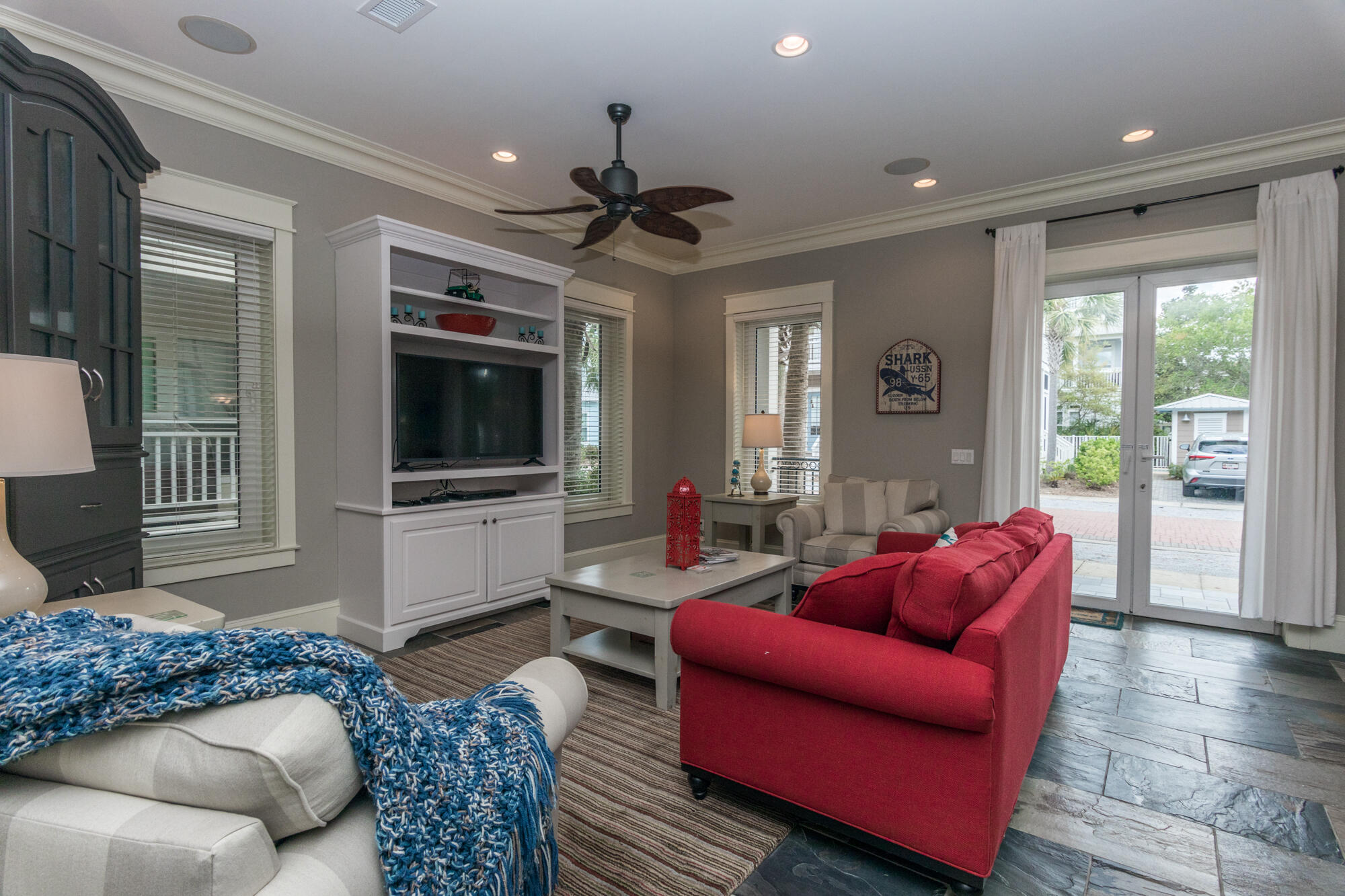 40 Lifeguard Loop East Inlet Beach, FL 32461 - Photo 8 of 48 a living room with furniture and a flat screen tv
