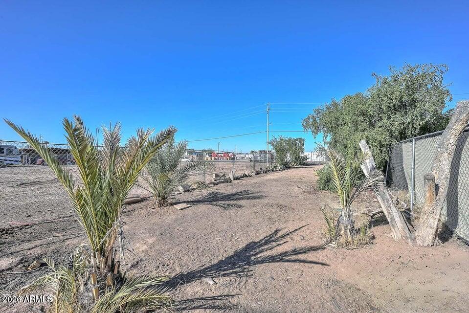 3339 West Washington Street, Unit 2 Phoenix, AZ 85009 - Photo 3 of 5 a view of a dry yard with large trees