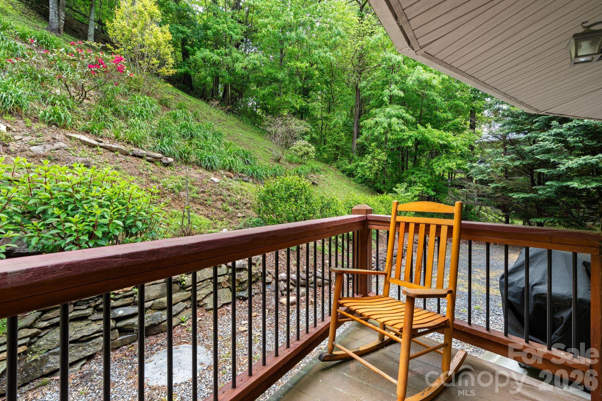 140 Slim Ridge Maggie Valley, NC 28751 - Photo 10 of 33 a view of a two chairs in the balcony