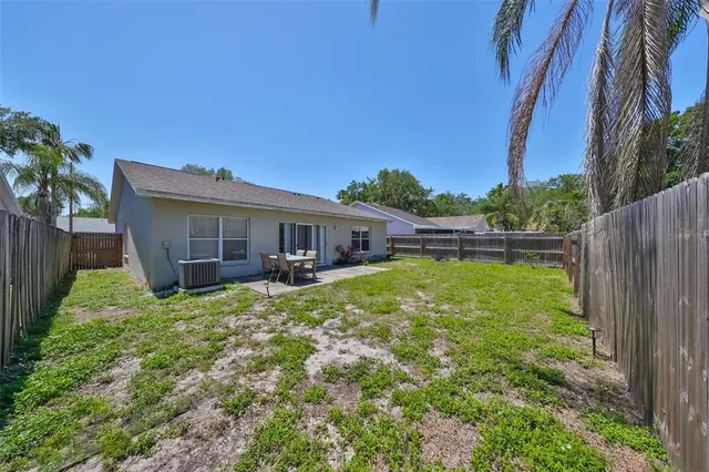a house view with a garden space