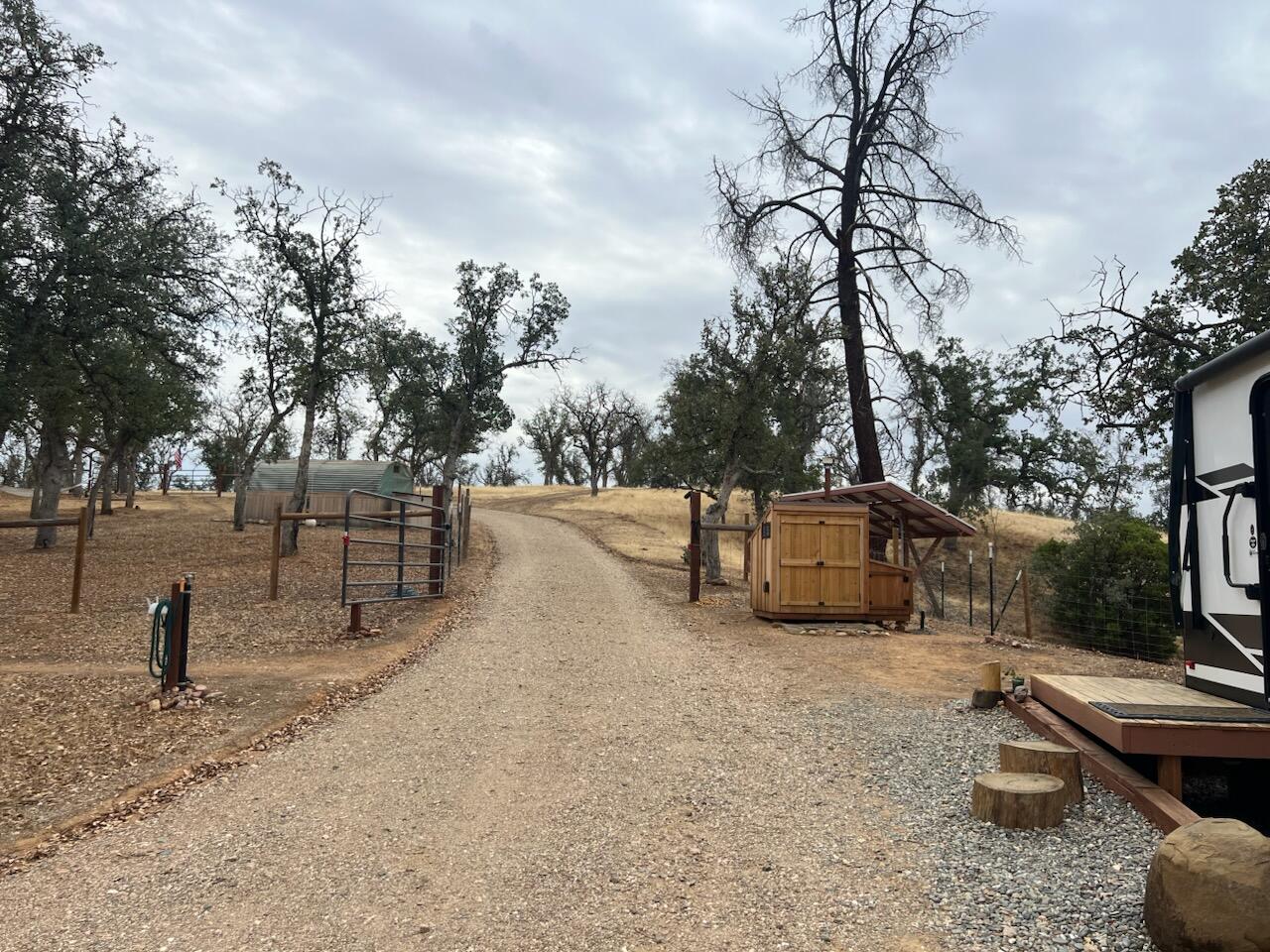 a view of outdoor space with seating