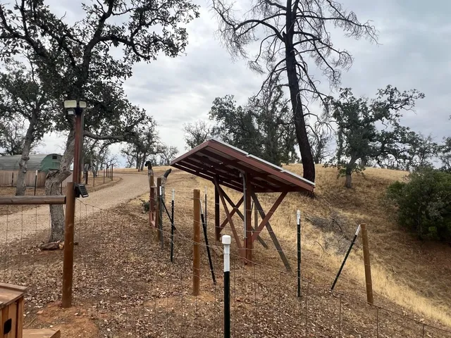 a view of outdoor space with seating area