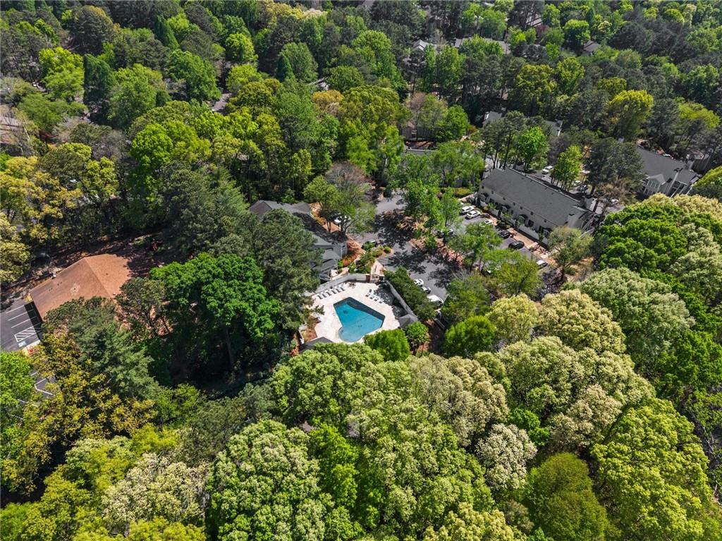 1610 Raleigh Circle Marietta, GA 30067 - Photo 32 of 33 an aerial view of residential house with outdoor space and trees all around