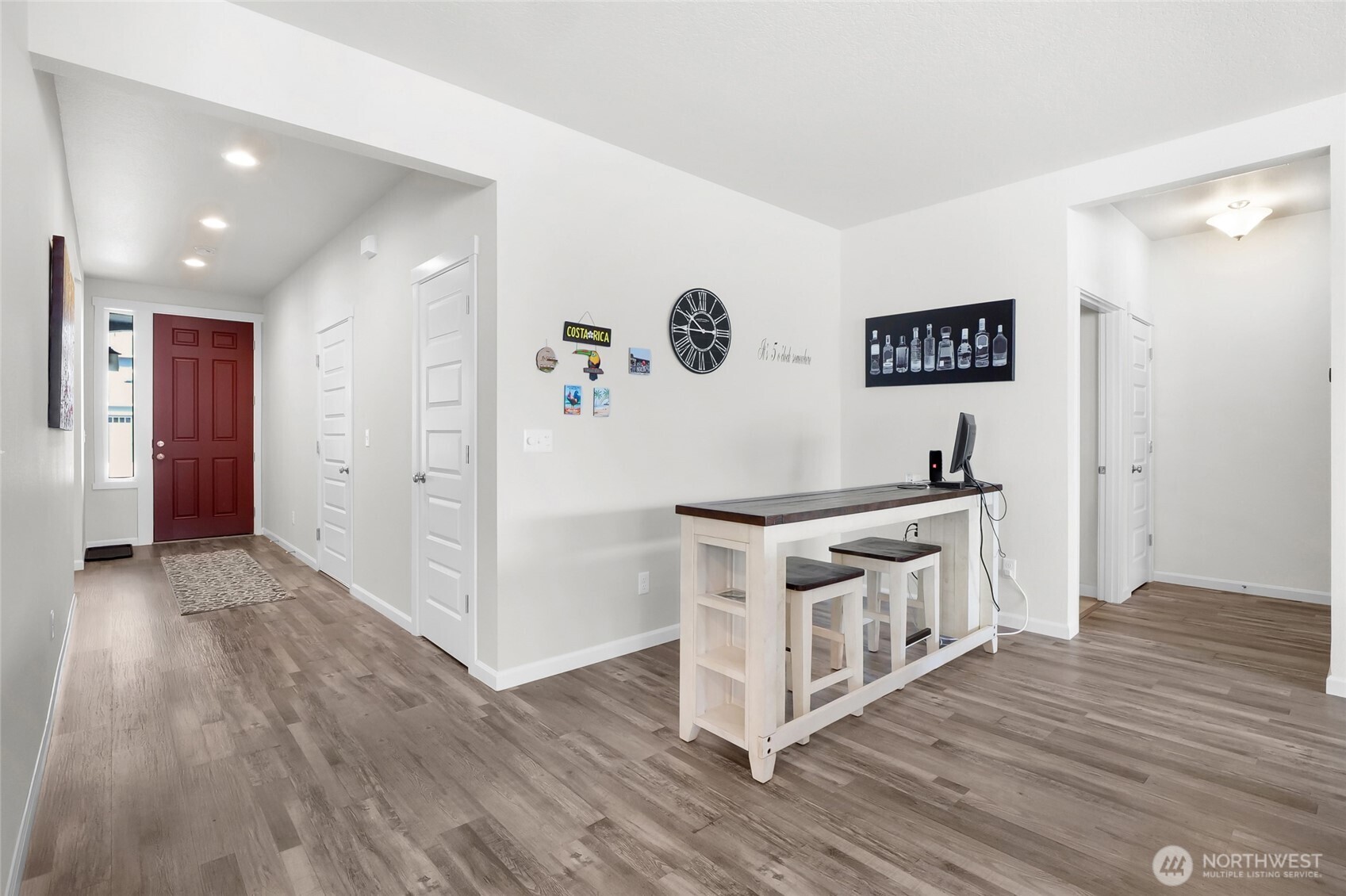 4705 West Merlin Street Moses Lake, WA 98837 - Photo 11 of 33 a view of a kitchen with wooden floor