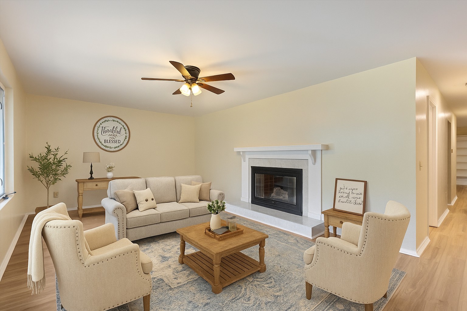 31 Volunteer Circle Carthage, TN 37030 - Photo 10 of 52 a living room with furniture a clock and a fireplace