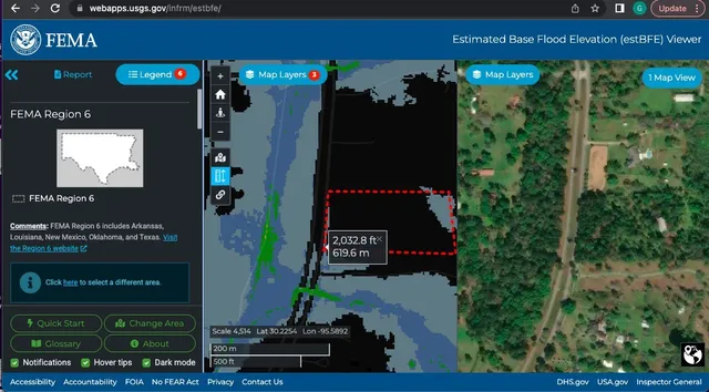 a view of a yard with large trees