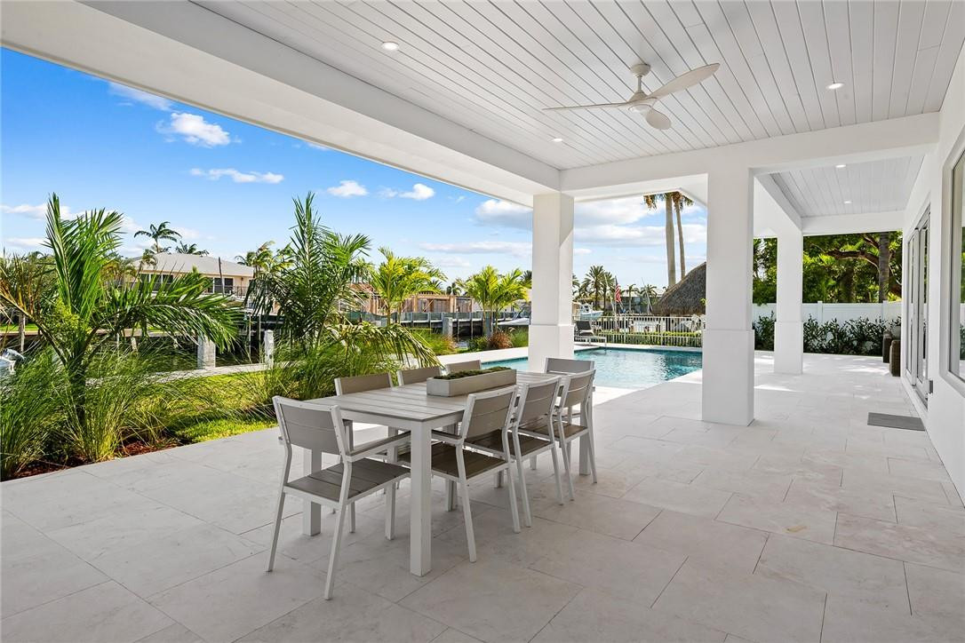 3204 Dover Road Pompano Beach, FL 33062 - Photo 26 of 73 Covered Lanai Ideal For Dining Alfresco
