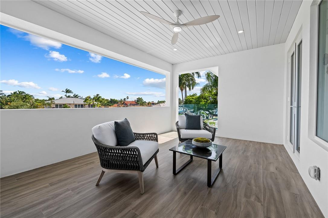 3204 Dover Road Pompano Beach, FL 33062 - Photo 42 of 73 Waterside Balcony From Home Office