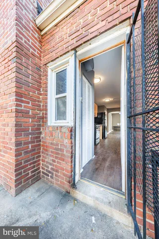 a view of front door of house