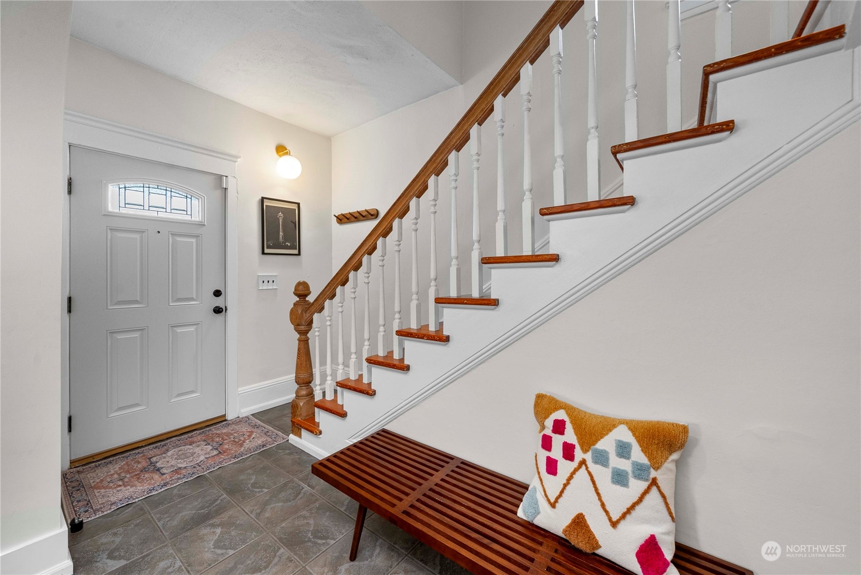 2510 Rockefeller Avenue Everett, WA 98201 - Photo 6 of 40 a hallway with stairs and a rug
