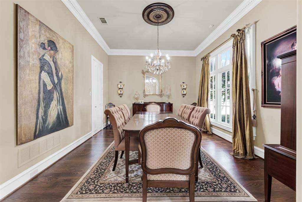 2605 Rutgers Court Plano, TX 75093 - Photo 7 of 34 Opposite the formal living room is the formal dining room! Another elegant space to entertain in style, you'll have easy access to the kitchen for serving meals, with a door for privacy!