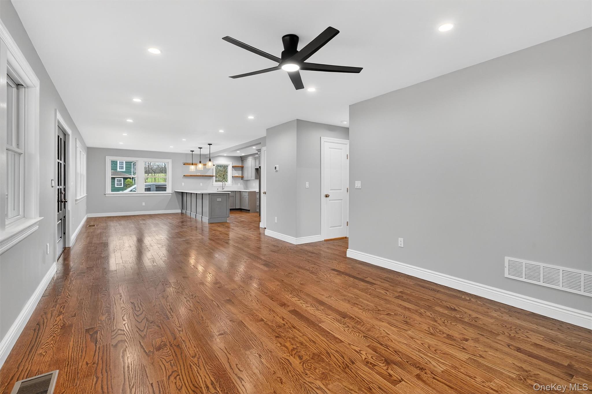 3 Little York Road Warwick, NY 10990 - Photo 39 of 39 a view of empty room with wooden floor and ceiling fan
