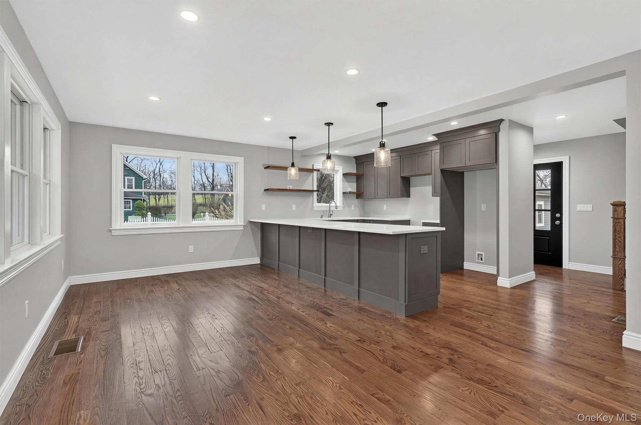 3 Little York Road Warwick, NY 10990 - Photo 10 of 39 a view of kitchen with kitchen island wooden floor center island and stainless steel appliances