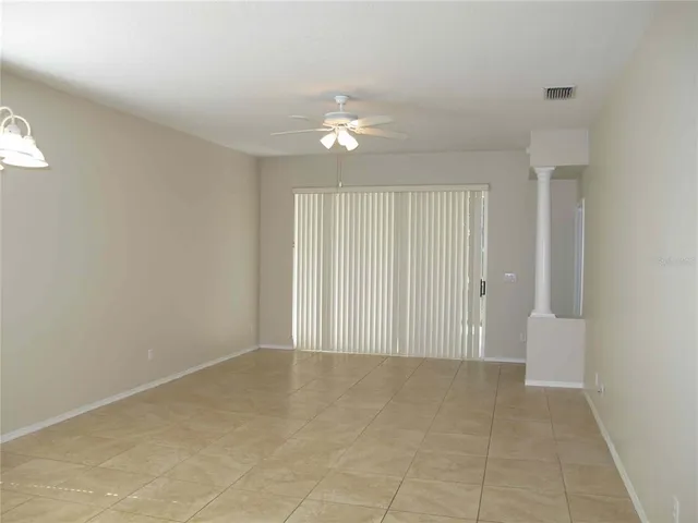 a view of an empty room