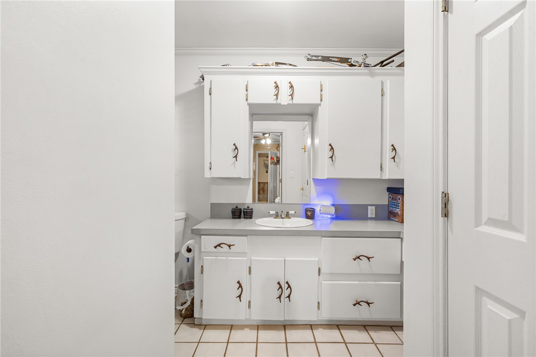 4450 Greenbriar Road Madisonville, TX 77864 - Photo 17 of 27 a bathroom with a sink a vanity and a mirror